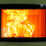 Austroflamm Fynn Xtra 2.0 Kaminofen 6 kW raumluftunabhängig Altgrün 4