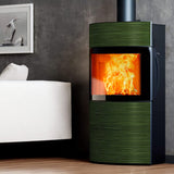Austroflamm Fynn Xtra 2.0 Kaminofen 6 kW raumluftunabhängig Altgrün 5