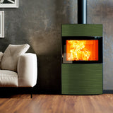 Austroflamm Fynn Xtra 2.0 Kaminofen 6 kW raumluftunabhängig Altgrün 6