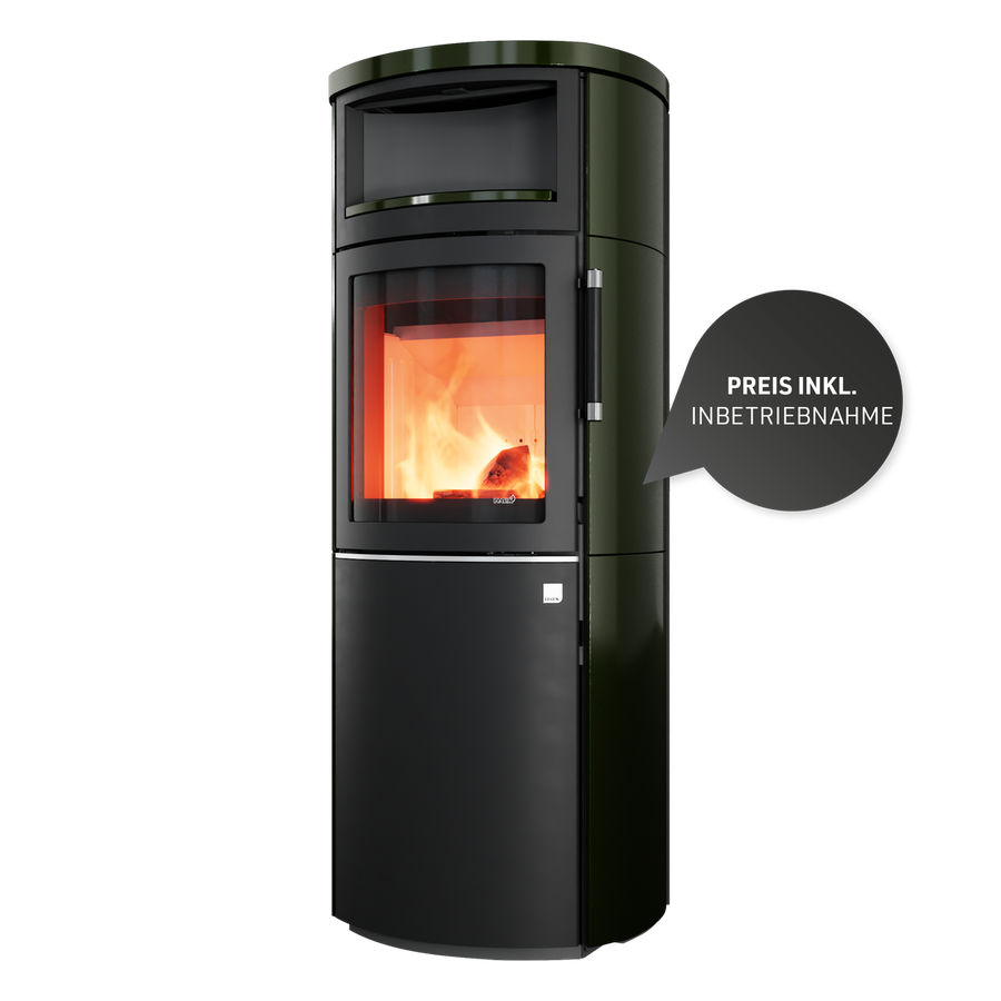 HARK Hybrid.8 Hybridofen Pellet & Scheitholz mit App-Steuerung Timer-Funktion