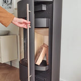 Olsberg Muna PowerBloc Kaminofen 6 kW raumluftunabhängig rund 4