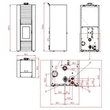 Palazzetti Ecofire Martina Idro Lux Pelletofen wassergeführt 10 kW Digital-Touch 3