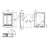 Extraflame Souvenir Lux EVO Pelletofen 10,2 kW Majolika Bordeaux WLAN 4