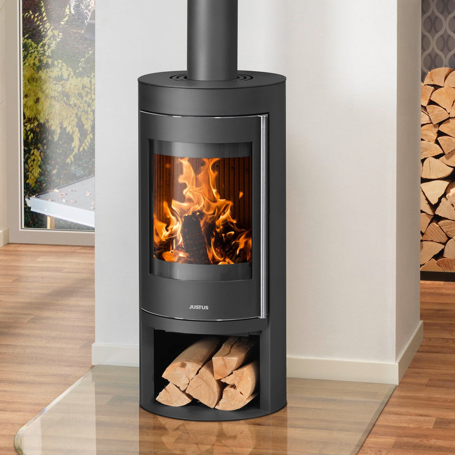 Justus Mino 2.0 Kaminofen 5,5 kW kompakt Panoramascheibe für 88 m³