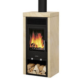 Justus Sylt Kaminofen 6 kW raumluftunabhängig Specksteinkeramik 124 m³ A+ 3