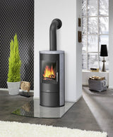Justus Austin 7 Kaminofen 7 kW, Energieeffizienzklasse A+, raumluftunabhängig, BImSchV Stufe 2, Stahl Schwarz 4