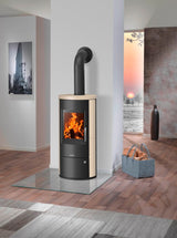 Justus Austin 7 Kaminofen 7 kW, Energieeffizienzklasse A+, raumluftunabhängig, BImSchV Stufe 2, Stahl Schwarz 6